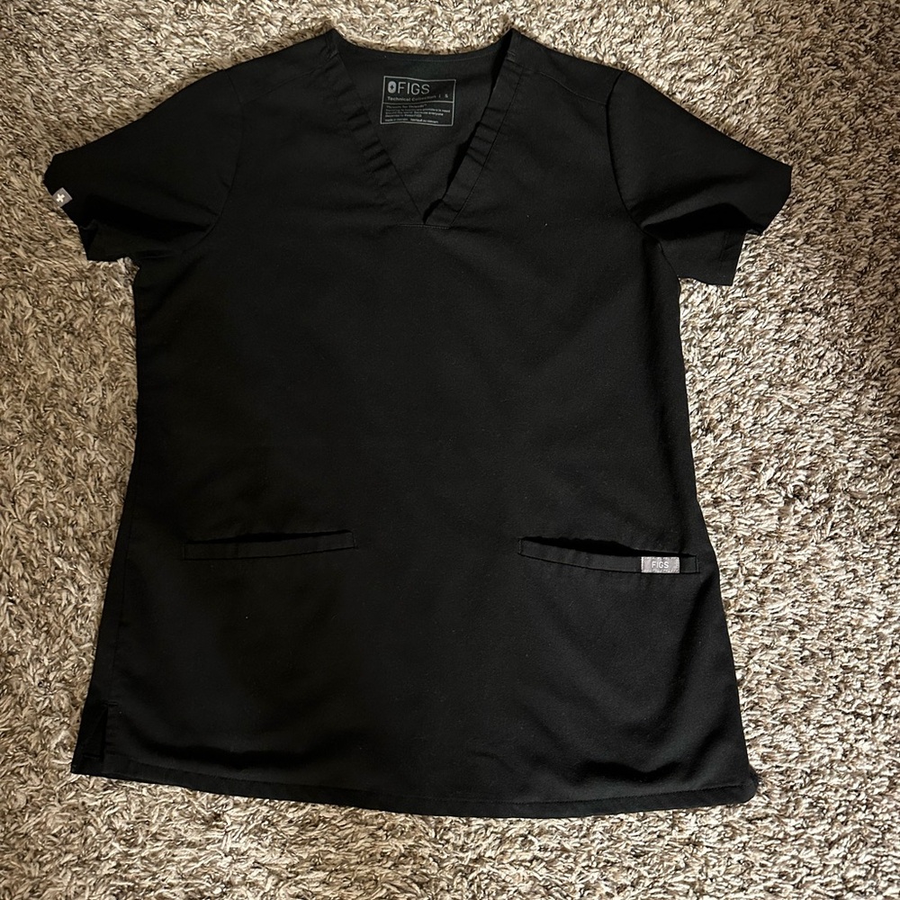 FIGS Scrubs (Set) Women's Black Top and Pants